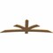 Ekena Millwork Davenport Timber Gable Bracket, Western Red Cedar, 96"W x 32"H x 1 1/2"D x 5 1/2"F, 8/12 Pitch GBW096X32X0206DAV00SWR - alternate 4